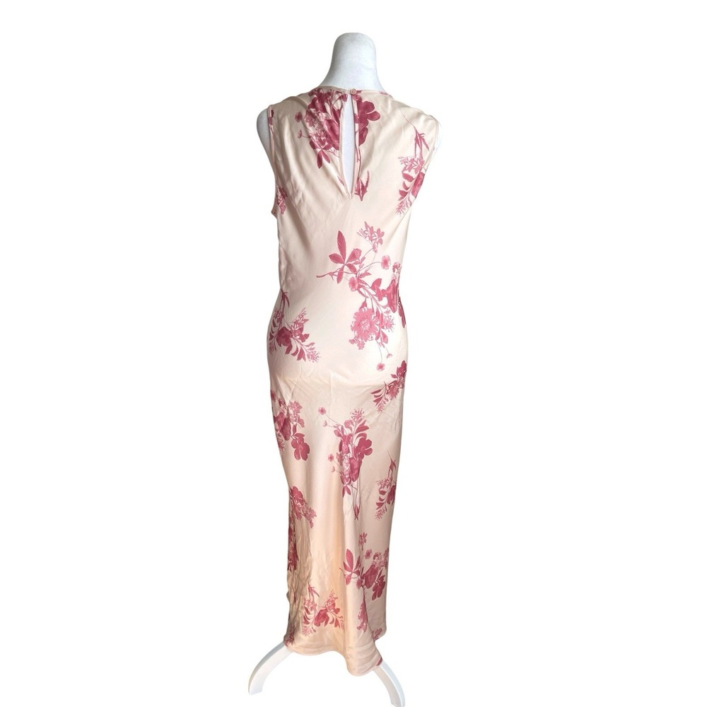 Quince Washable Silk Pink Floral Tank Midi Dress Sz Sz M Feminine - Picture 10 of 16